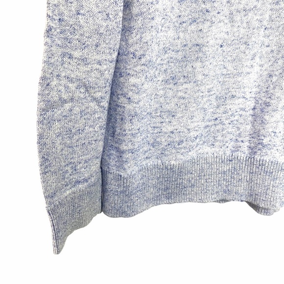 As New Gap Blue Marled Knit Hooded Sweater - Picture 8 of 8